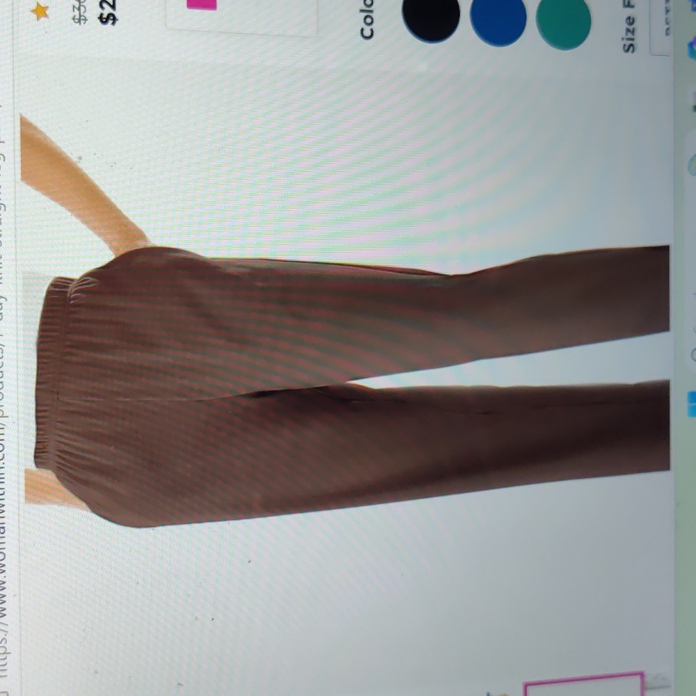 Knit straight leg pant